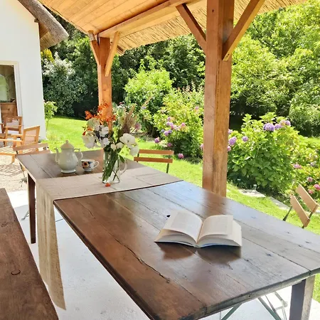 別荘 La Chaumiere Aux Hortensias Saint-Jouin-Bruneval